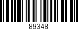 Código de barras (EAN, GTIN, SKU, ISBN): '89348'