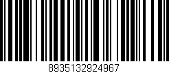 Código de barras (EAN, GTIN, SKU, ISBN): '8935132924967'