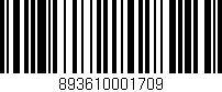 Código de barras (EAN, GTIN, SKU, ISBN): '893610001709'