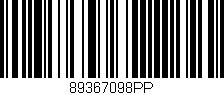 Código de barras (EAN, GTIN, SKU, ISBN): '89367098PP'