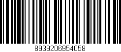 Código de barras (EAN, GTIN, SKU, ISBN): '8939206954058'