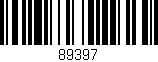 Código de barras (EAN, GTIN, SKU, ISBN): '89397'