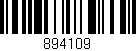 Código de barras (EAN, GTIN, SKU, ISBN): '894109'