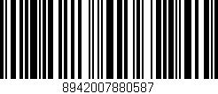Código de barras (EAN, GTIN, SKU, ISBN): '8942007880587'