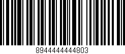 Código de barras (EAN, GTIN, SKU, ISBN): '8944444444803'