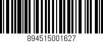 Código de barras (EAN, GTIN, SKU, ISBN): '894515001627'