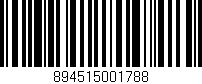 Código de barras (EAN, GTIN, SKU, ISBN): '894515001788'