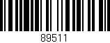 Código de barras (EAN, GTIN, SKU, ISBN): '89511'