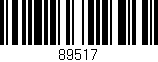 Código de barras (EAN, GTIN, SKU, ISBN): '89517'