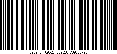 Código de barras (EAN, GTIN, SKU, ISBN): '8952_8778952878895287789528798'