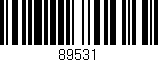 Código de barras (EAN, GTIN, SKU, ISBN): '89531'