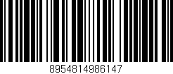 Código de barras (EAN, GTIN, SKU, ISBN): '8954814986147'