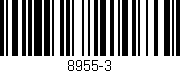 Código de barras (EAN, GTIN, SKU, ISBN): '8955-3'