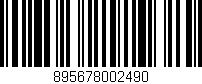 Código de barras (EAN, GTIN, SKU, ISBN): '895678002490'