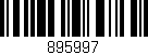 Código de barras (EAN, GTIN, SKU, ISBN): '895997'