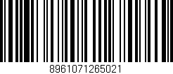 Código de barras (EAN, GTIN, SKU, ISBN): '8961071265021'