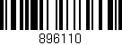 Código de barras (EAN, GTIN, SKU, ISBN): '896110'