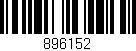 Código de barras (EAN, GTIN, SKU, ISBN): '896152'