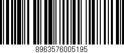 Código de barras (EAN, GTIN, SKU, ISBN): '8963576005195'