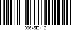 Código de barras (EAN, GTIN, SKU, ISBN): '89645E+12'