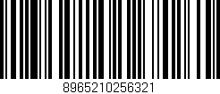 Código de barras (EAN, GTIN, SKU, ISBN): '8965210256321'