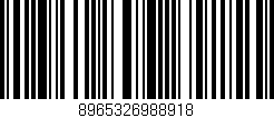 Código de barras (EAN, GTIN, SKU, ISBN): '8965326988918'