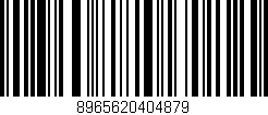 Código de barras (EAN, GTIN, SKU, ISBN): '8965620404879'