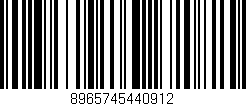 Código de barras (EAN, GTIN, SKU, ISBN): '8965745440912'