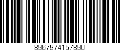 Código de barras (EAN, GTIN, SKU, ISBN): '8967974157890'