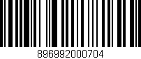 Código de barras (EAN, GTIN, SKU, ISBN): '896992000704'
