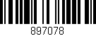 Código de barras (EAN, GTIN, SKU, ISBN): '897078'