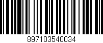 Código de barras (EAN, GTIN, SKU, ISBN): '897103540034'