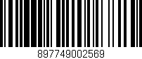 Código de barras (EAN, GTIN, SKU, ISBN): '897749002569'