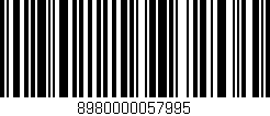 Código de barras (EAN, GTIN, SKU, ISBN): '8980000057995'