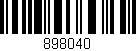 Código de barras (EAN, GTIN, SKU, ISBN): '898040'