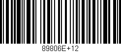 Código de barras (EAN, GTIN, SKU, ISBN): '89806E+12'
