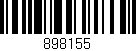 Código de barras (EAN, GTIN, SKU, ISBN): '898155'