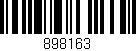 Código de barras (EAN, GTIN, SKU, ISBN): '898163'