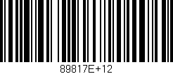 Código de barras (EAN, GTIN, SKU, ISBN): '89817E+12'