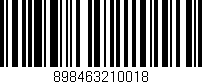Código de barras (EAN, GTIN, SKU, ISBN): '898463210018'