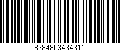 Código de barras (EAN, GTIN, SKU, ISBN): '8984803434311'