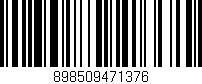 Código de barras (EAN, GTIN, SKU, ISBN): '898509471376'
