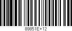 Código de barras (EAN, GTIN, SKU, ISBN): '89851E+12'