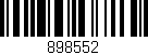 Código de barras (EAN, GTIN, SKU, ISBN): '898552'