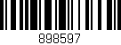 Código de barras (EAN, GTIN, SKU, ISBN): '898597'