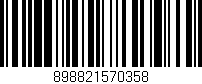 Código de barras (EAN, GTIN, SKU, ISBN): '898821570358'