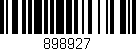 Código de barras (EAN, GTIN, SKU, ISBN): '898927'