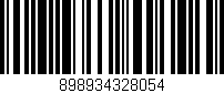 Código de barras (EAN, GTIN, SKU, ISBN): '898934328054'