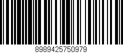 Código de barras (EAN, GTIN, SKU, ISBN): '8989425750979'