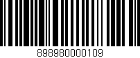 Código de barras (EAN, GTIN, SKU, ISBN): '898980000109'